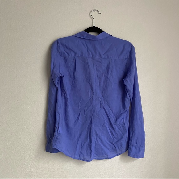 Frank And Eileen Barry Blue Button Down Shirt - Picture 6 of 6